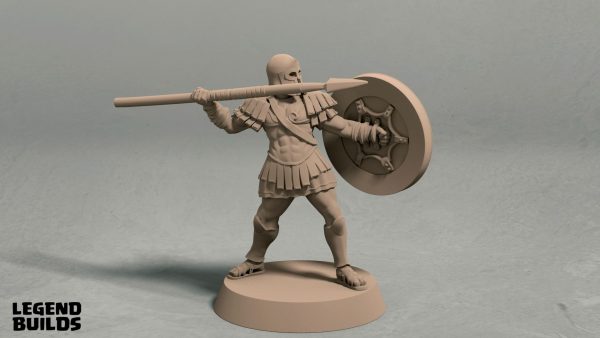 Realm of Eros soldier with spear pose 3 front