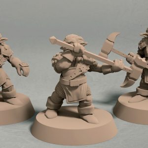 Nikta warrior pack 3d printable miniatures front