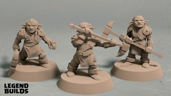 Nikta warrior pack 3d printable miniatures front